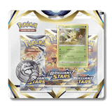 Pokemon TCG: Brilliant Stars - 3 Booster Blister Pack - Unbox Unbored
