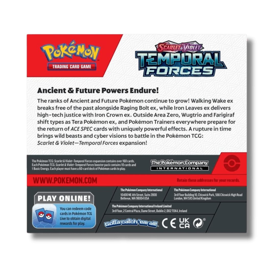 Pokemon TCG: Temporal Forces - Booster Box (36 Packs) - Unbox Unbored Ltd