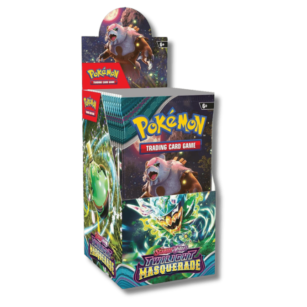 Pokemon TCG: Twilight Masquerade - Half Booster Box (18 Packs) | Unbox Unbored Pokemon TCG: Twilight Masquerade - Half Booster Box (18 Packs) | Unbox Unbored