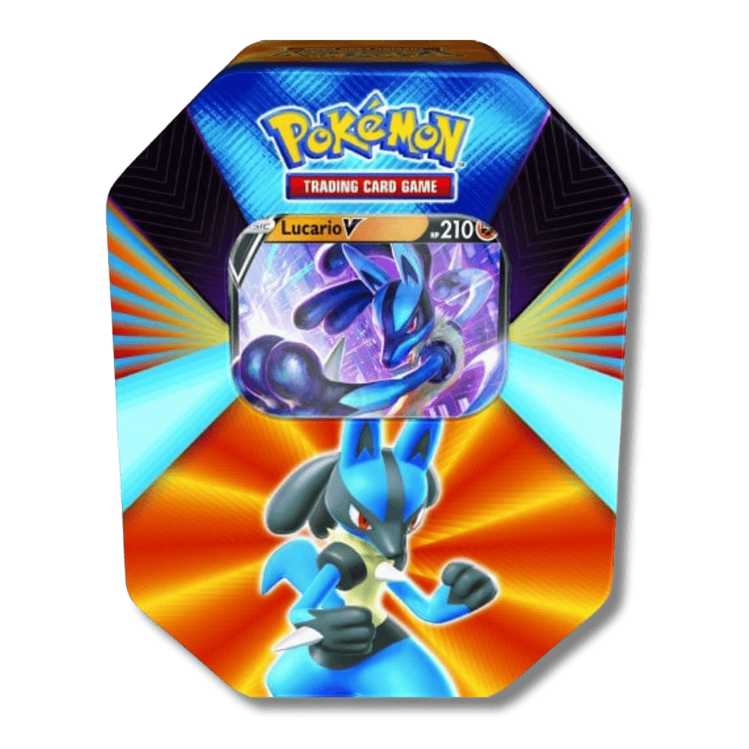 Pokemon TCG: V Powers Tin (Lucario V) - Unbox Unbored Ltd