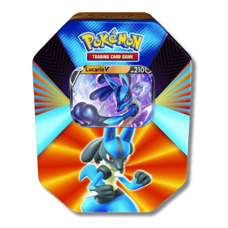 Pokemon TCG: V Powers Tin (Lucario V) - Unbox Unbored Ltd