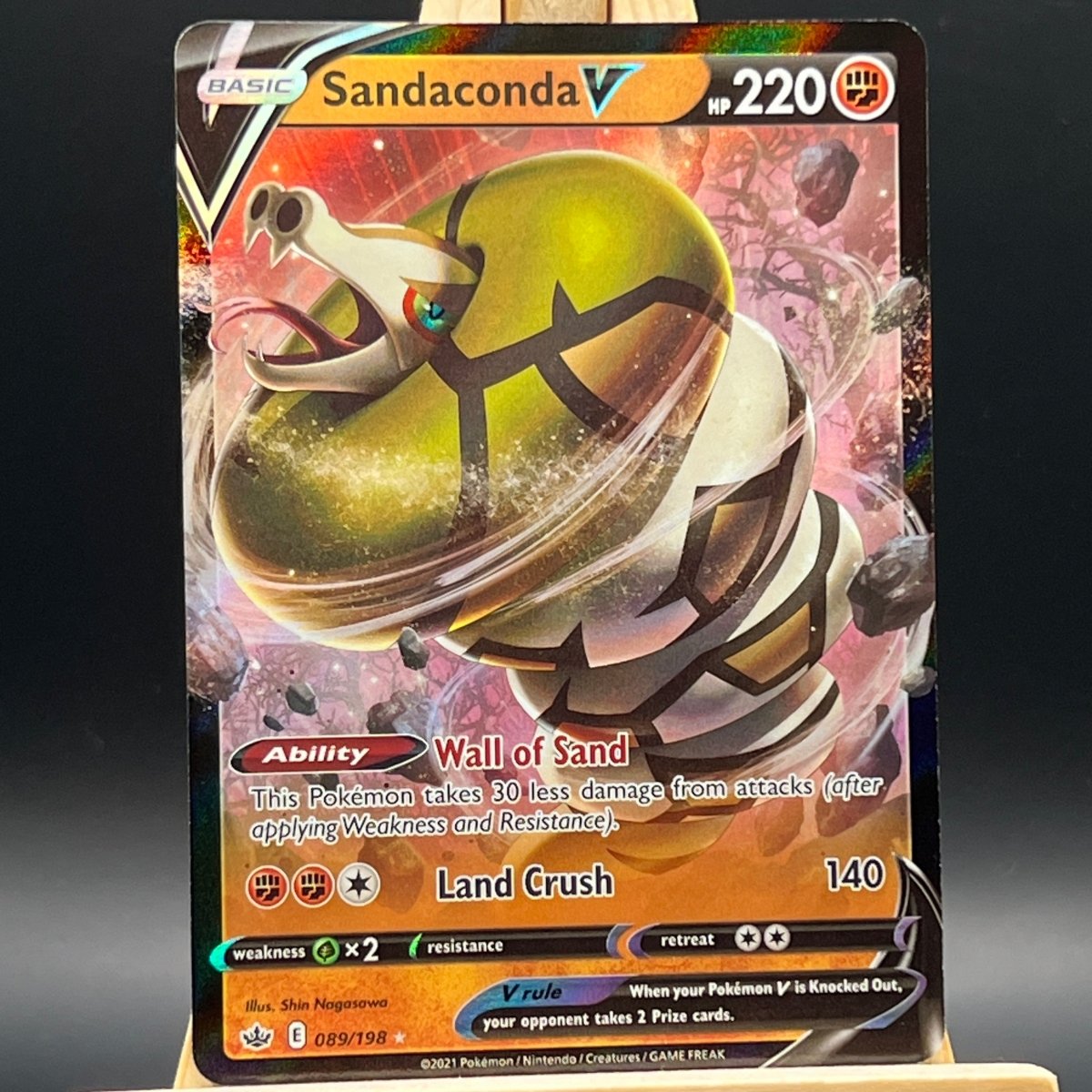 Sandaconda V #89 Pokemon Card (Chilling Reign)