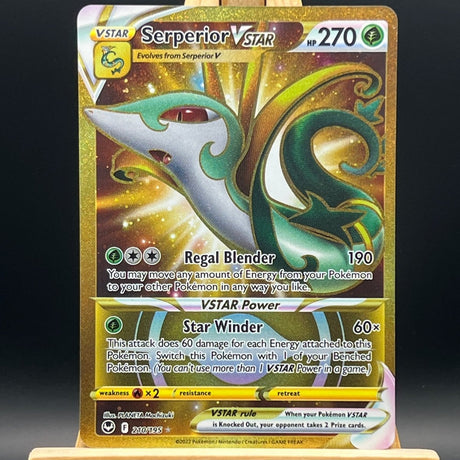 Serperior VSTAR 210 Pokemon Card (Silver Tempest) - Unbox Unbored
