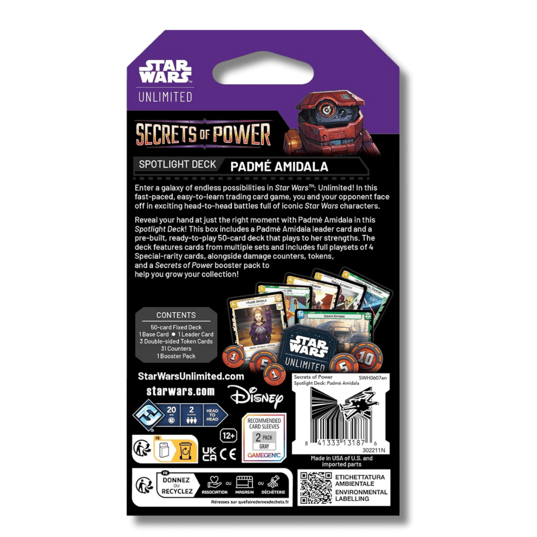 Star Wars: Unlimited - Secrets Of Power Spotlight Deck (Padme Amidala) - Unbox Unbored