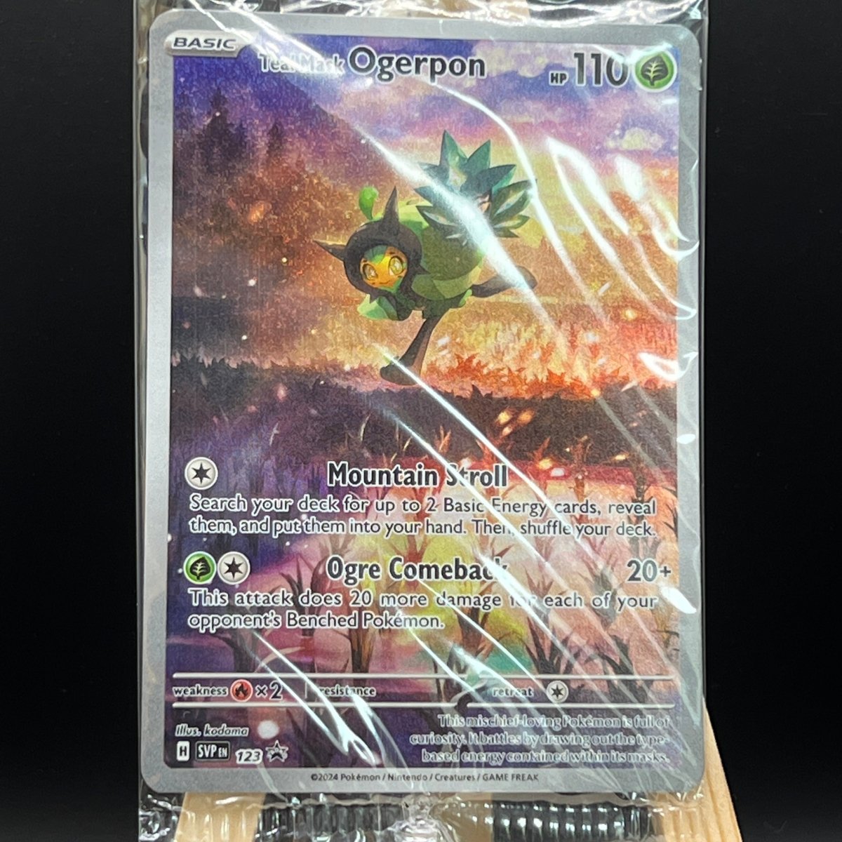 Teal Mask Ogerpon #123 Pokemon Card (Sealed Promo) | Unbox Unbored Teal Mask Ogerpon #123 Pokemon Card (Sealed Promo) | Unbox Unbored