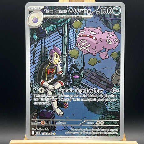 Team Rocket's Weezing 199 Pokemon Card (Destined Rivals) - Unbox Unbored