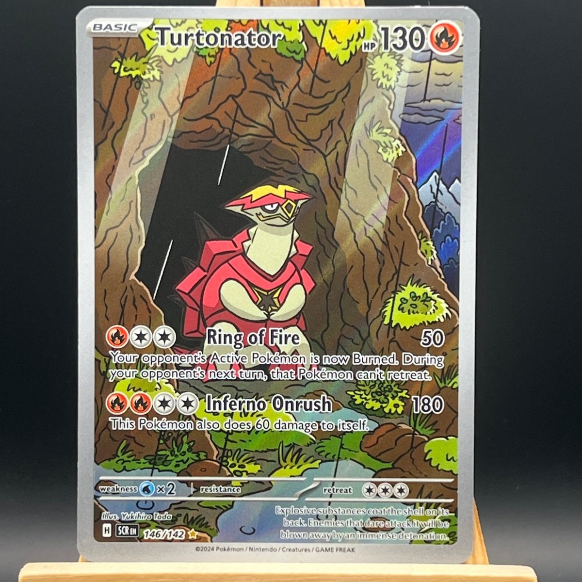 pokemon turtonator card PSA 9 Turtonator #105 Stellar Miracle SV7 Japanese Pokemon card – GorillaTCG main image 1